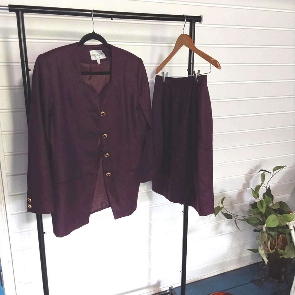 Amanda Smith Purple Skirt Set